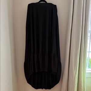 Black High-Low Strapless Women’s Maxi Dress